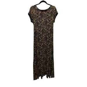 Peruvian Connection T-Shirt Pima Cotton Maxi Dress Size M QuietLuxury BohoLuxe